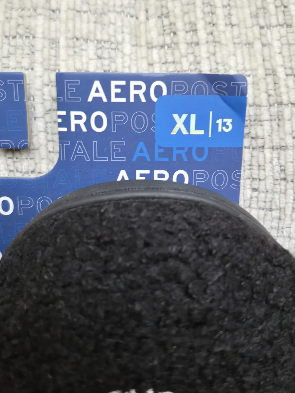 Aeropostale Men's Black Slip-On Slippers Size 13men
